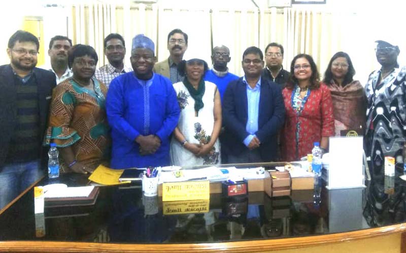 DM Balrampur Krishna Karunesh met Nigerian delegates