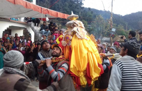 भगवान तुंगनाथ की डोली सिदेली पहुंची डोली का भव्य स्वागत 