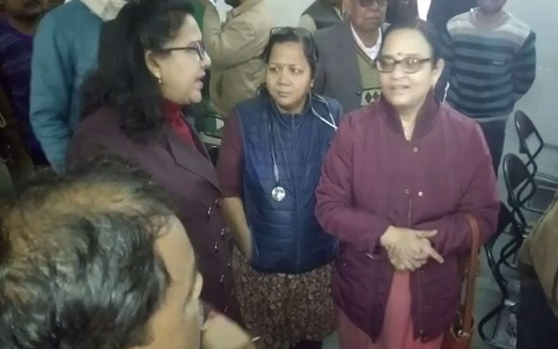 mahila ayog team visit sitapur
