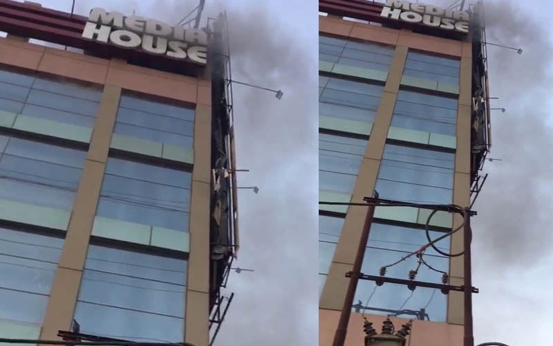 fire busted at amar bharti building