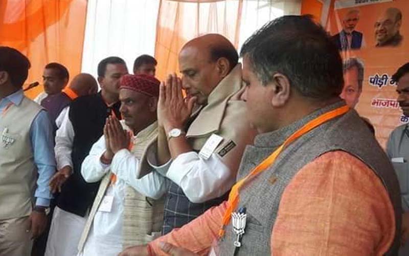 rajnath singh teerath singh garhwal Loksabha