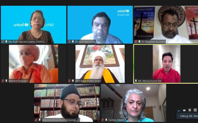 Faith leaders join hands for protecting children affected by the pandemic
