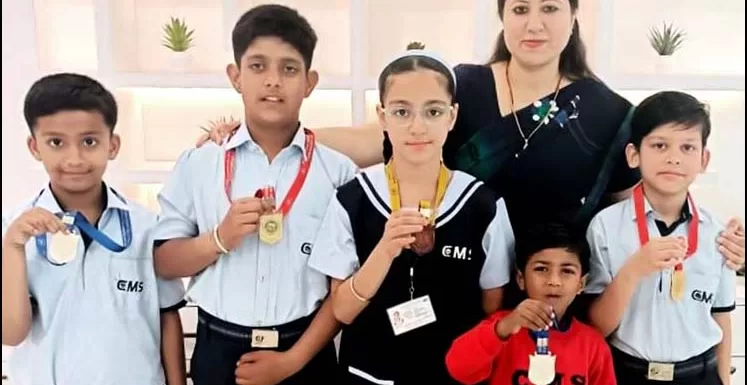 ताइक्वाण्डो में सी.एम.एस. छात्रों ने जीते पाँच पदक
